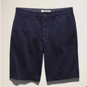 Flag & Anthem Chino Men's Navy Blue Shorts Button Pockets Stretch Size 36